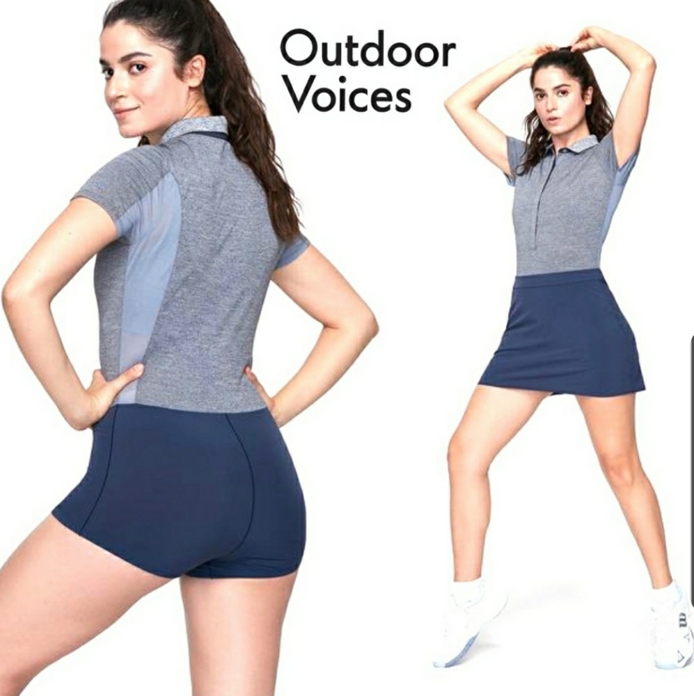 Outdoor Voices Players Polo Bodysuit Romper